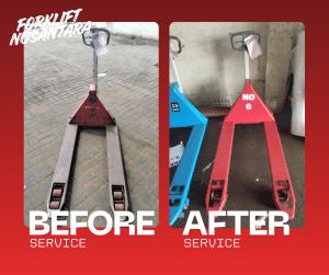 before after service hand pallet tangerang cepat tepat forklift nusantara