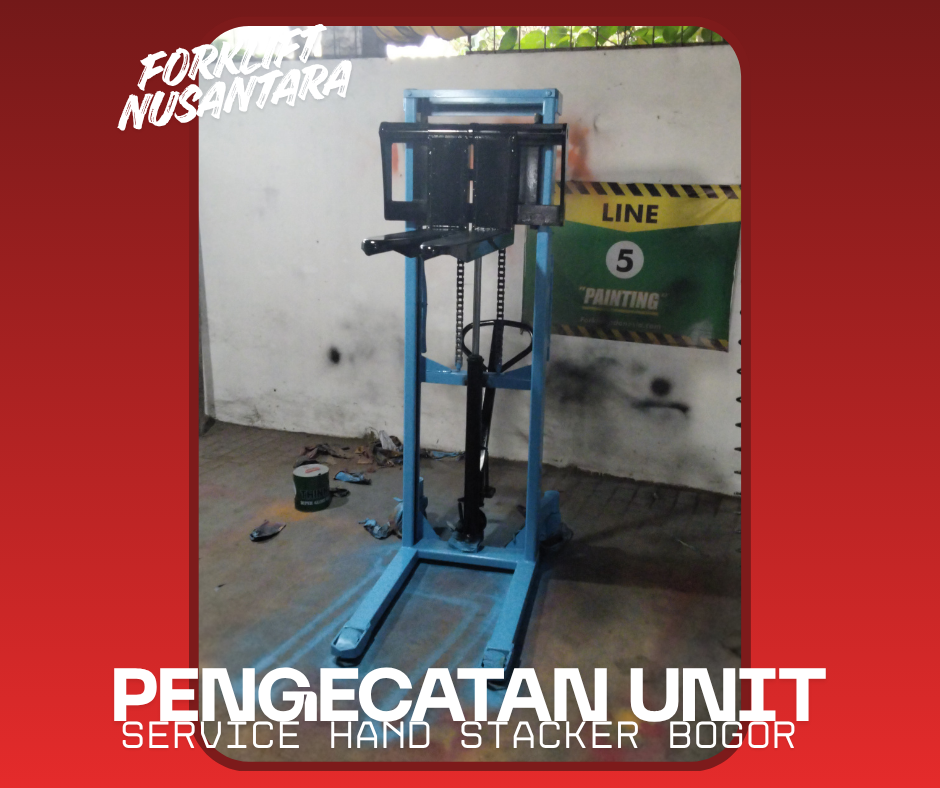 gratis pengecatan service hand stacker bogor di forklift nusantara