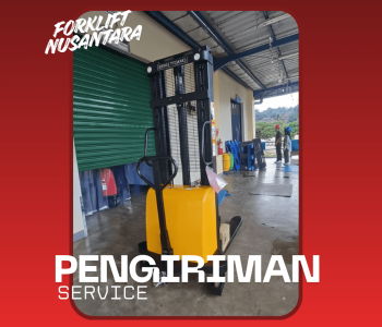 pengiriman service hand forklift semi electric di forklift nusantara pengiriman service hand forklift cikarang terdekat perbaikan mast bearing oleh forklift nusantara