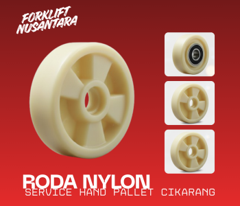 penggantian roda nylon oleh servcie hand pallet cikarang terdekat di forklift nusantara